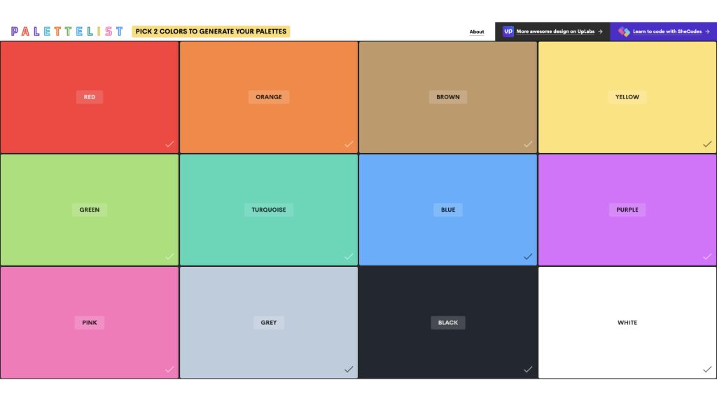 Palette List