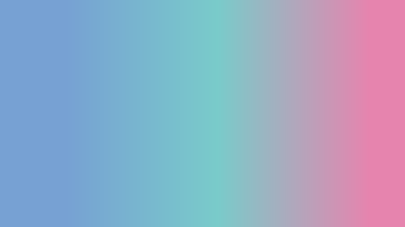グラデーション(#77a1d3×#79cbca×#e684ae)