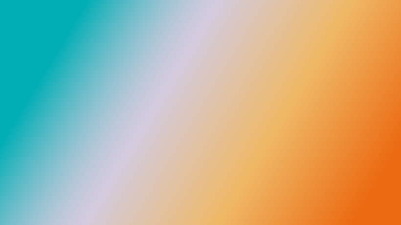 グラデーション(#01aeb5×#d3cbd×#efb866×#eb6911)