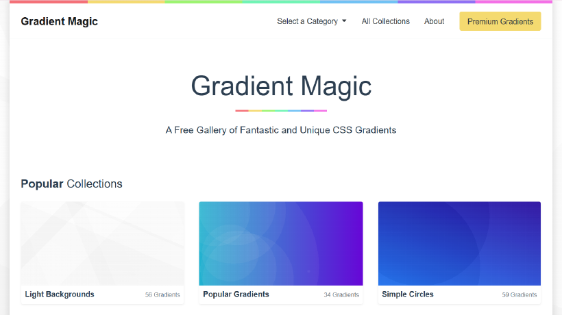 おすすめ配色ツール:Gradient Magic