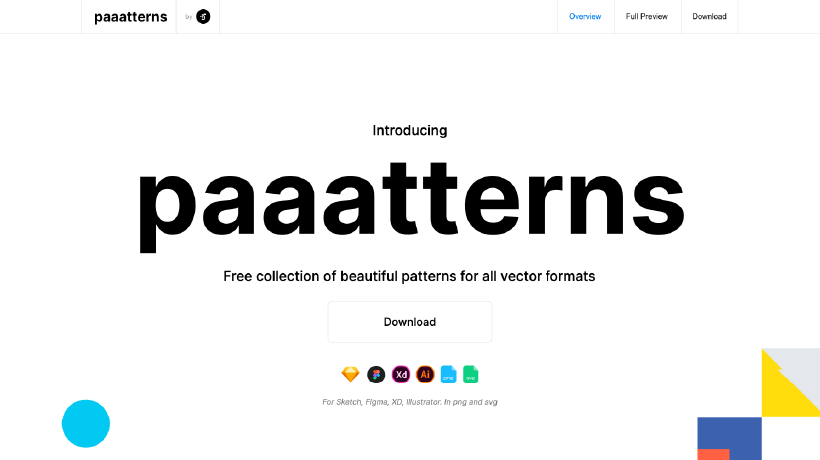 Paaatterrnsのトップページ