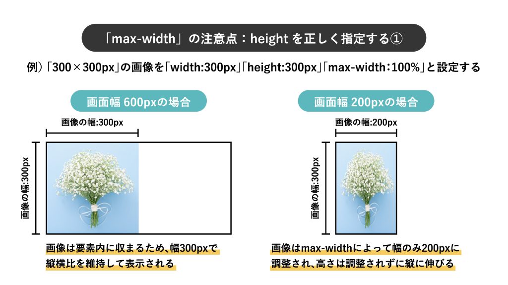 max-widthの注意点:heightを正しく指定する①