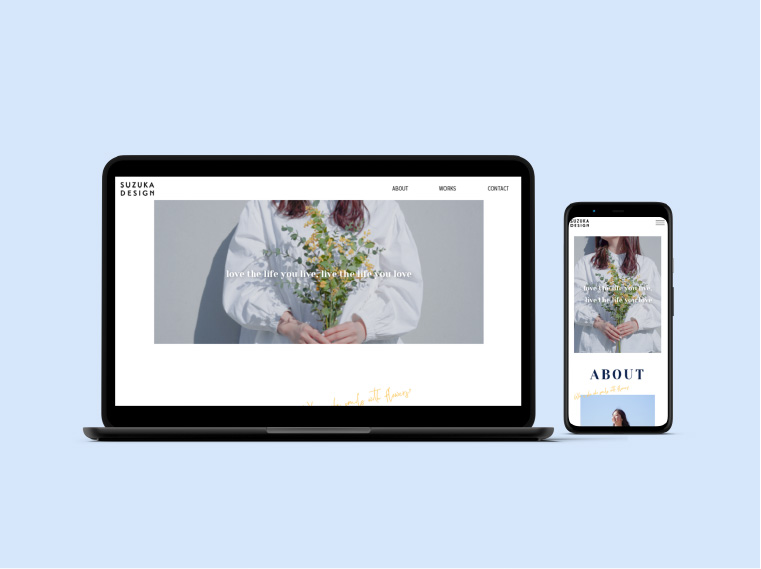 SUZUKA DESIGNのポートフォリオサイト