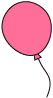 ピンクの風船