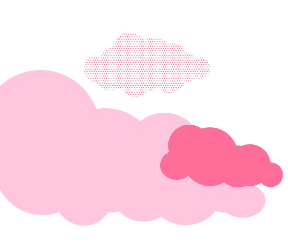 ピンクの雲