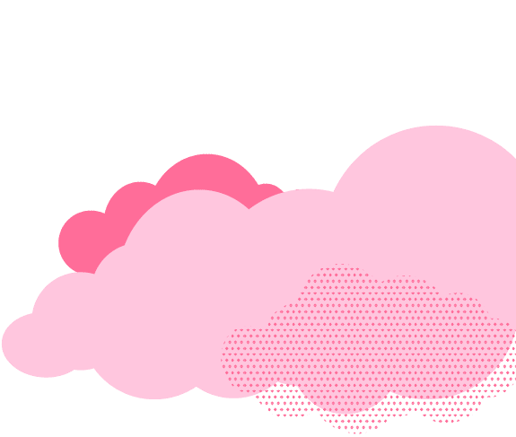 ピンクの雲