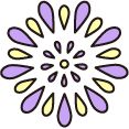 パープルの花火
